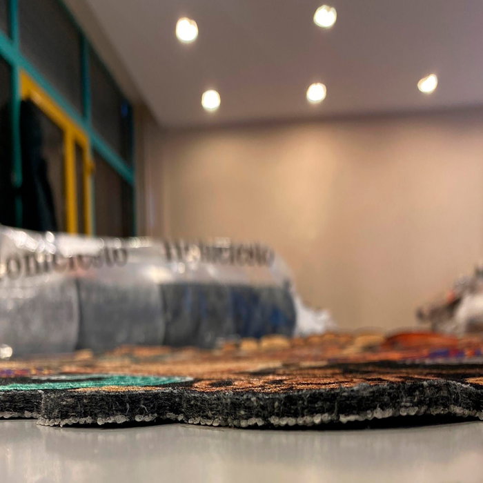 Conceptum Alfombra Wookece1287 100x150 cm Beige, Moca y Negro